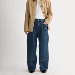 Everlane The Way-High® Gardener Jean Dark Wash Vintage Indigo 28 High Rise NWT